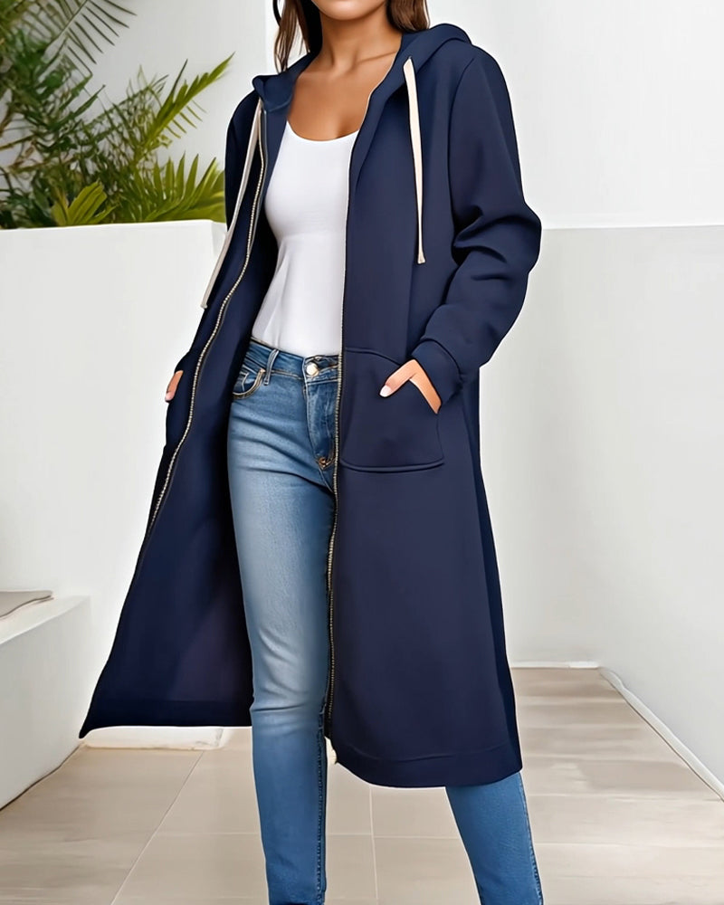 Bluza z kapturem zapinana na zamek