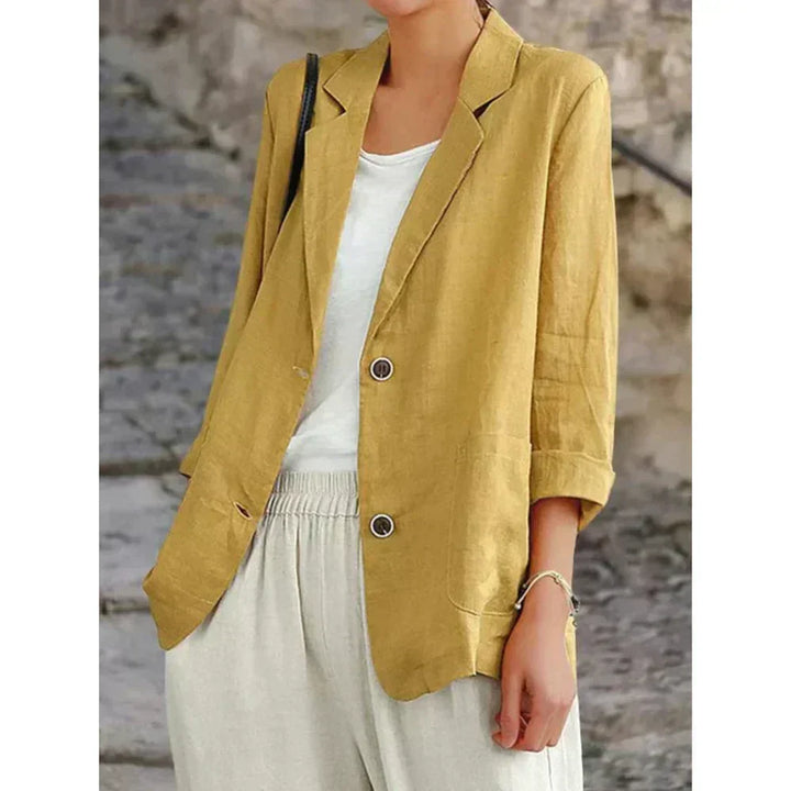 Magdalena | Lekka lniana marynarka damska w stylu casual