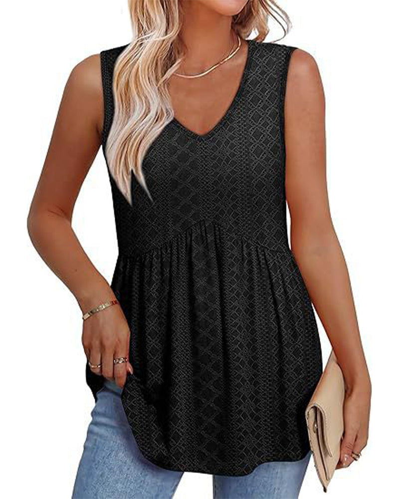 Stylowy i elegancki top bez rękawów
