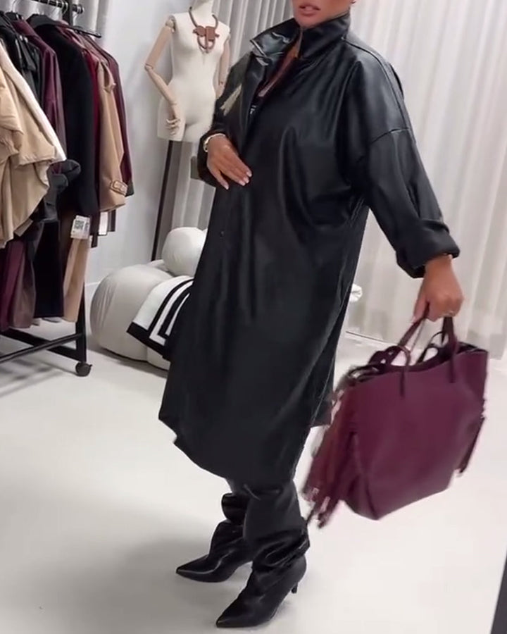 Płaszcz w stylu streetwear z klapami