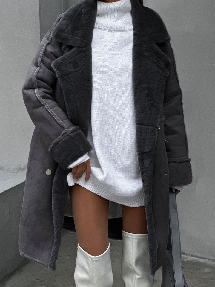 Vivian | Manteau d'hiver en peluche à coupe confortable pour femme