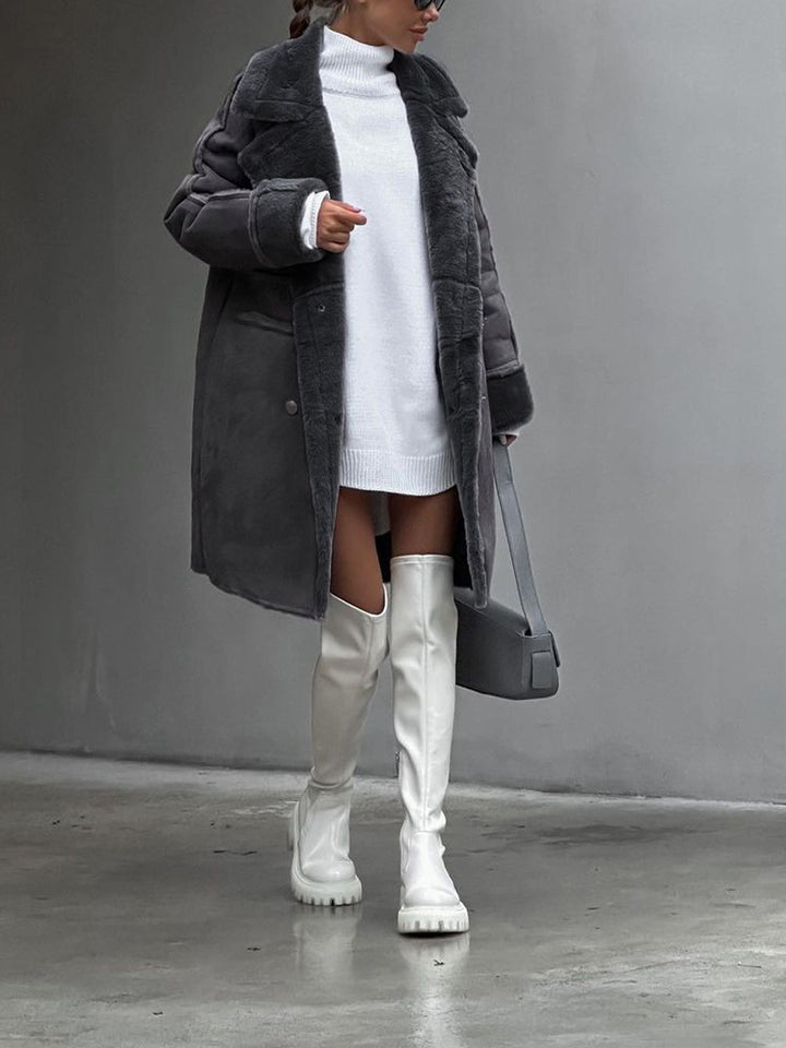 Vivian | Manteau d'hiver en peluche à coupe confortable pour femme