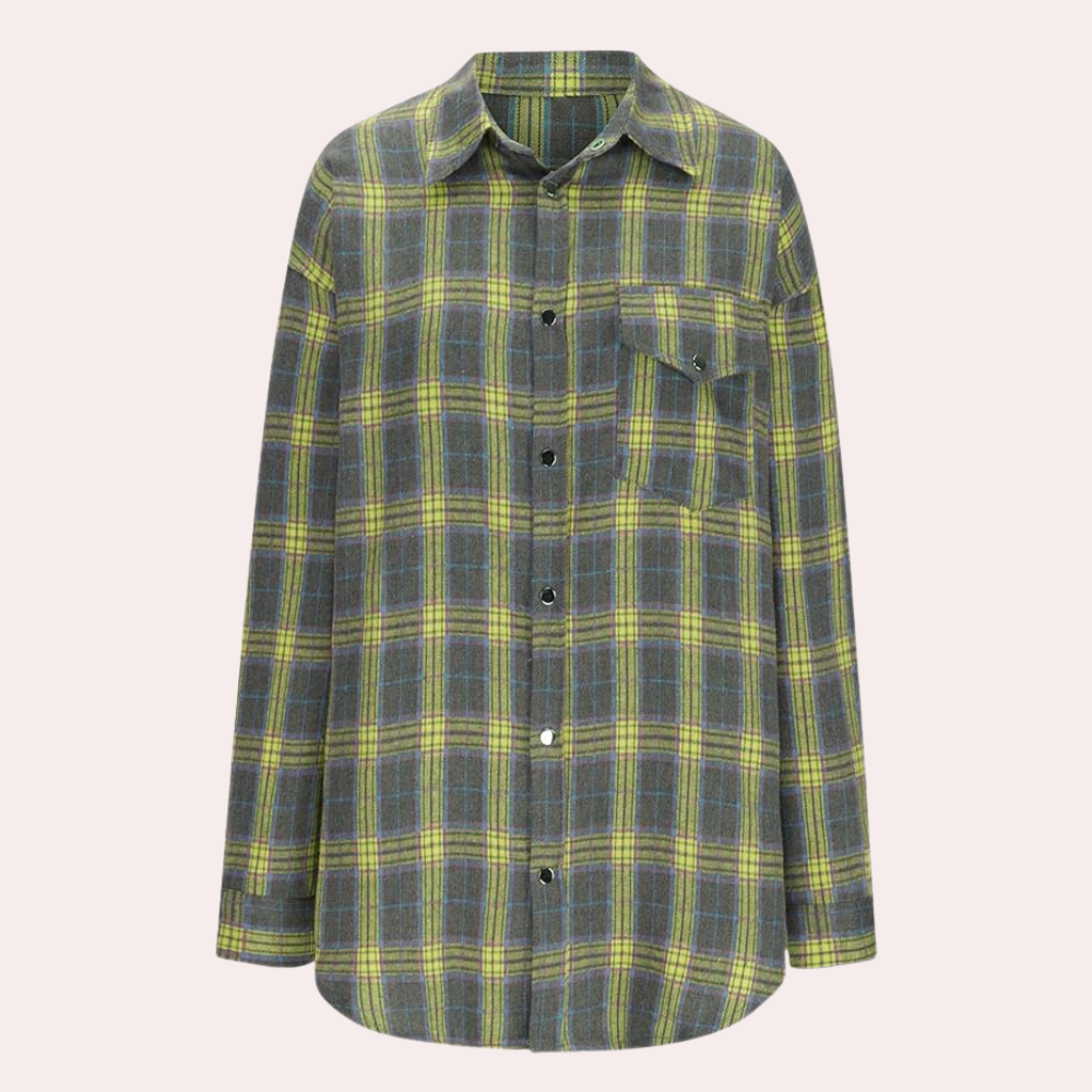 Billie | Chemise à manches longues à carreaux pour femmes