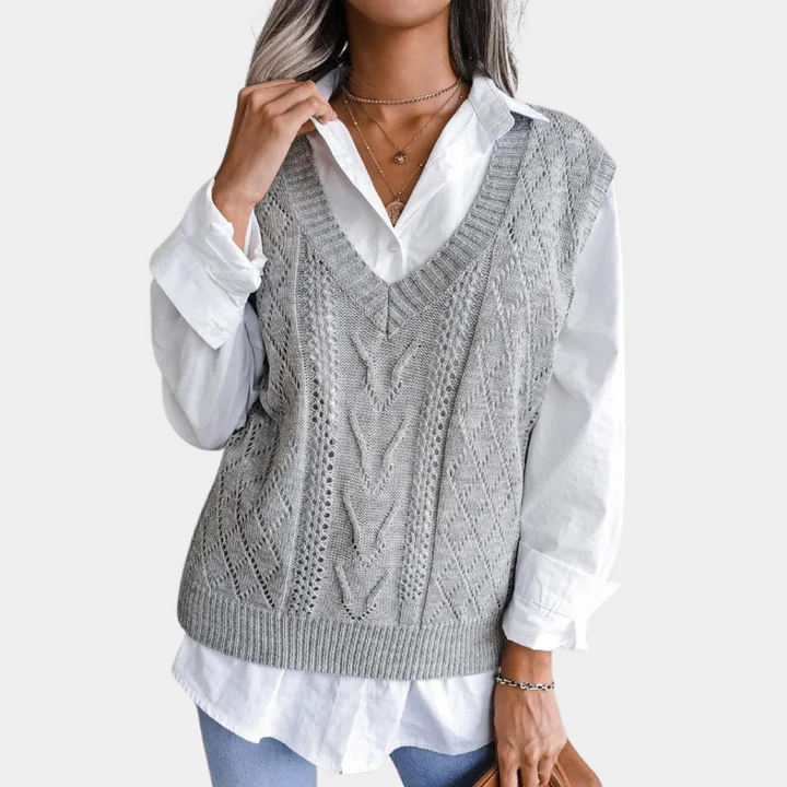 Marielle | Cardigan élégant à col en V pour femme