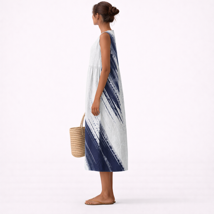 Emilia - Elegancka Midi Sukienka na Co Dzień