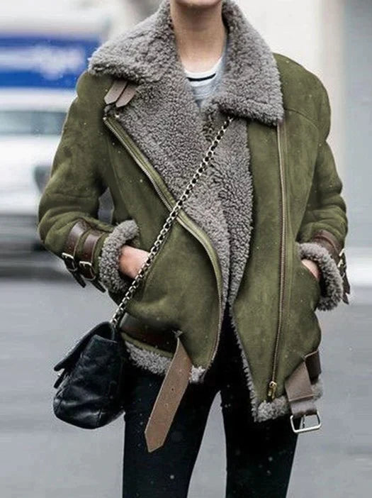 Élodie – Veste femme hiver shearling