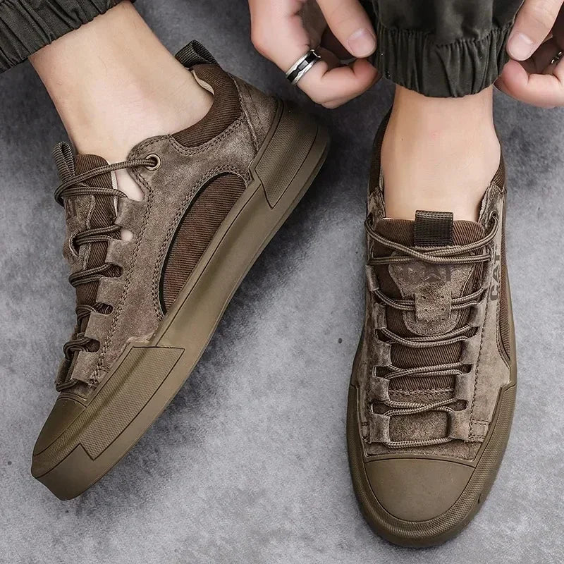 UrbanEdge - Skórzane sneakersy