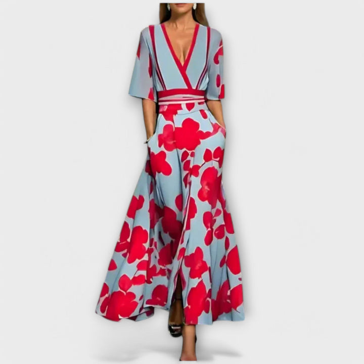 Elise - Elegancka sukienka w kwiaty