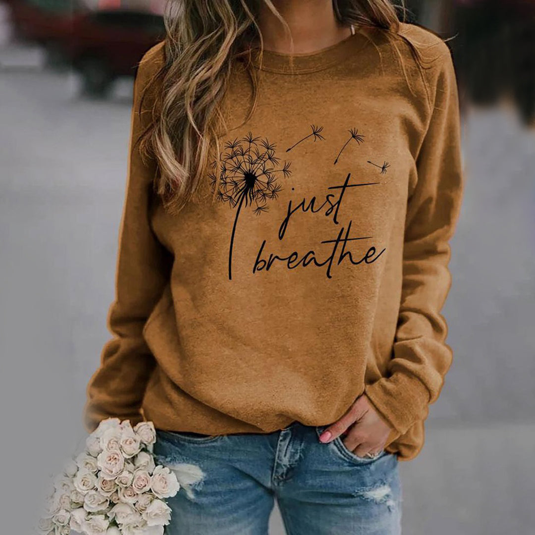 Yarely | Elegancka bluza damska „Just Breathe” o ponadczasowym kroju