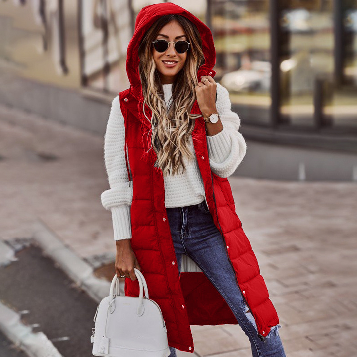 Wednesday | Gilet long chaud pour l’hiver pour femme