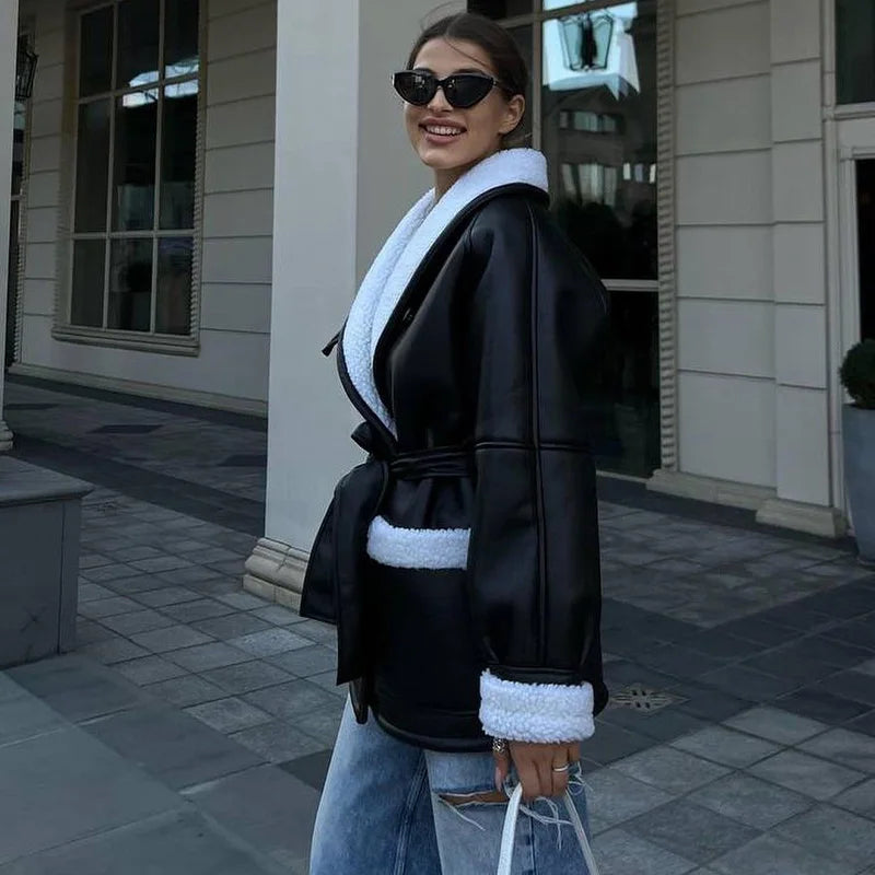 Isabeau | Modna kurtka z paskiem dla kobiet
