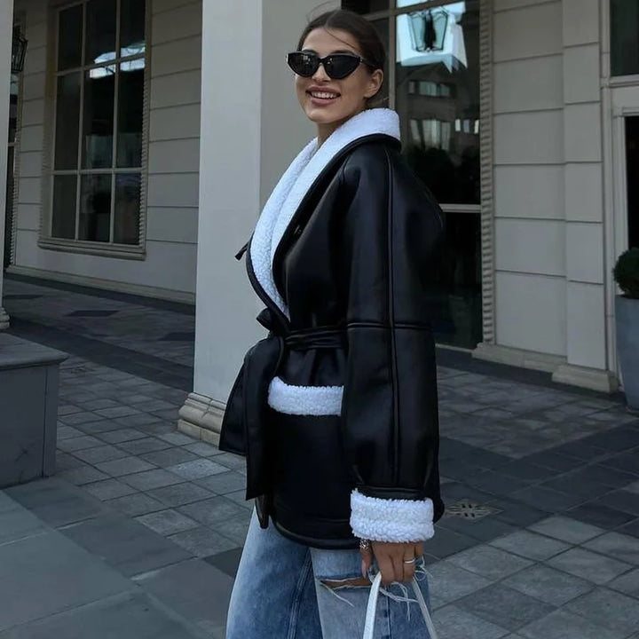 Isabeau | Modna kurtka z paskiem dla kobiet