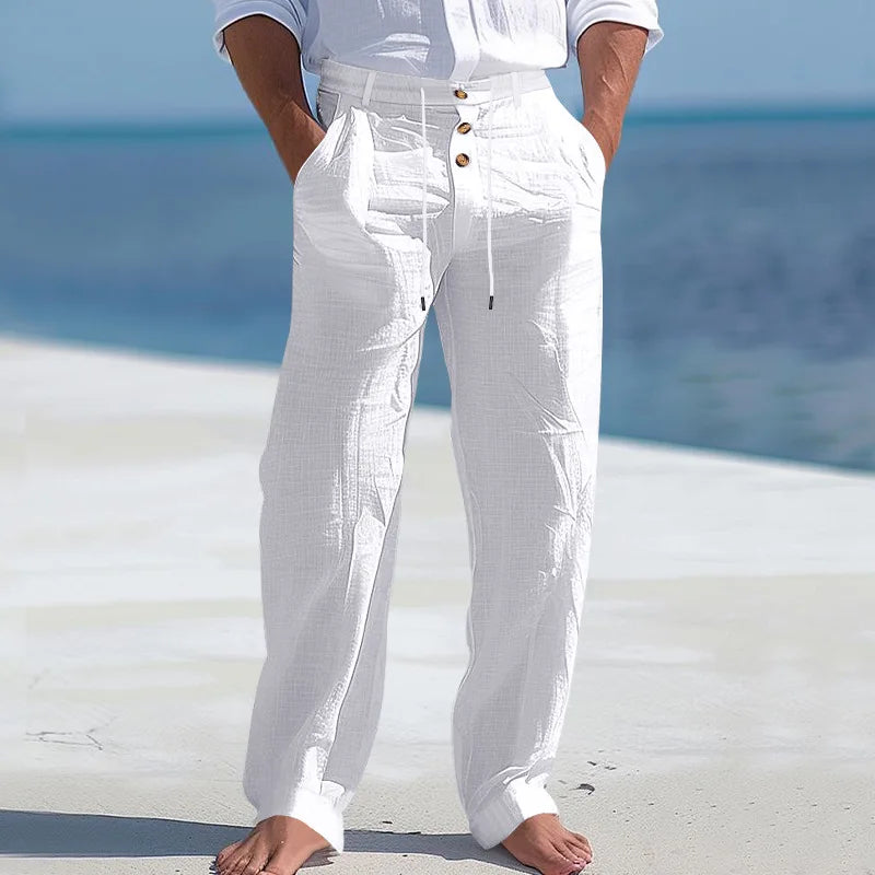 EMILE – Lekkie Eleganckie Spodnie na Letnie Dni