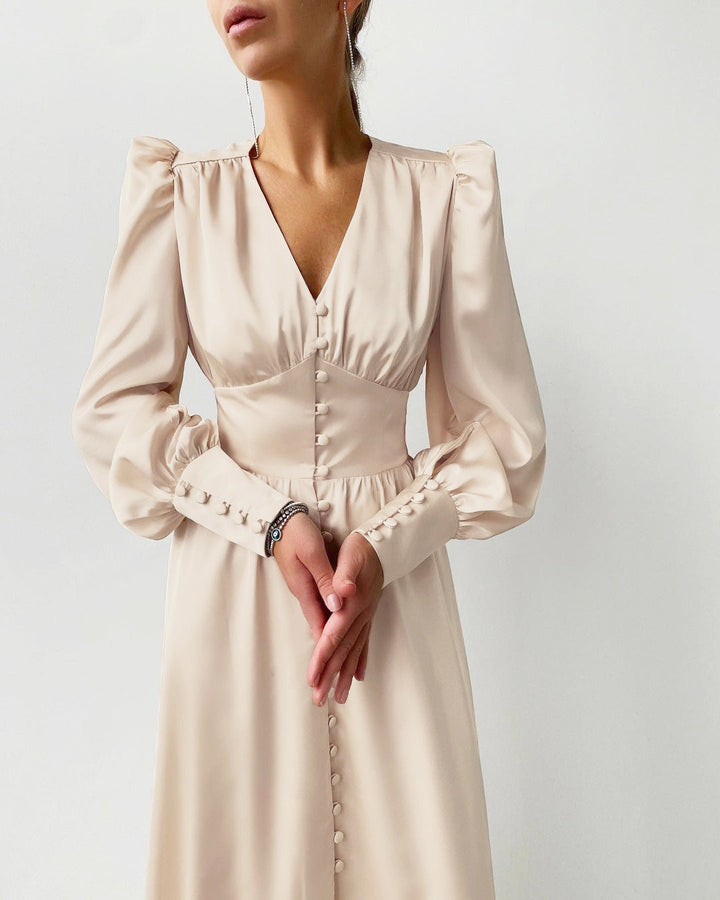 Arya | Robe élégante en satin pour femmes