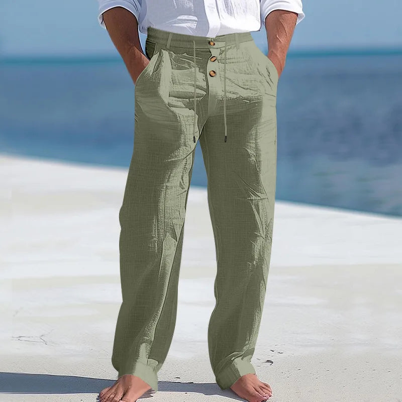 EMILE – Lekkie Eleganckie Spodnie na Letnie Dni