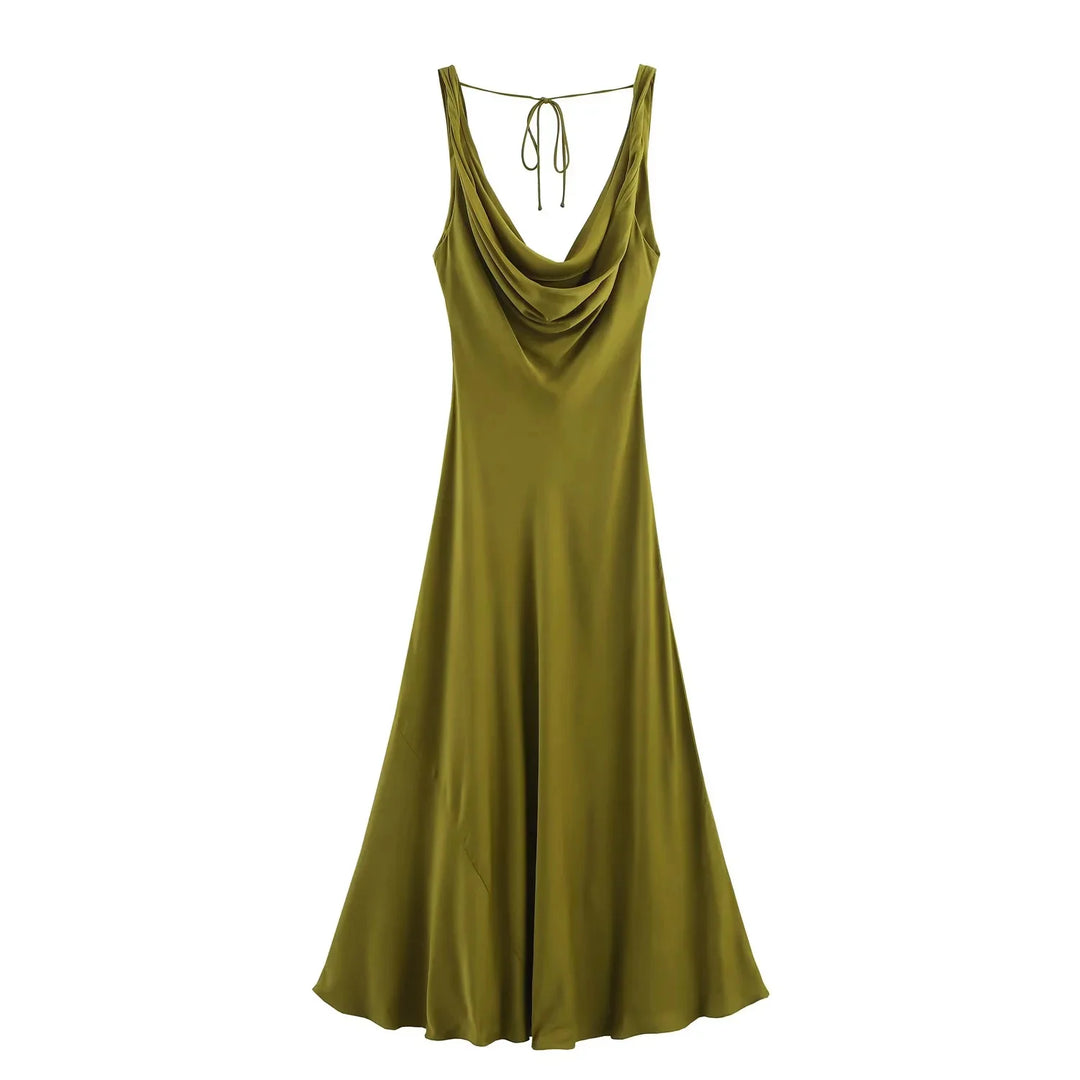 KONDALA 2026 Spring Butter Yellow Dress For Women