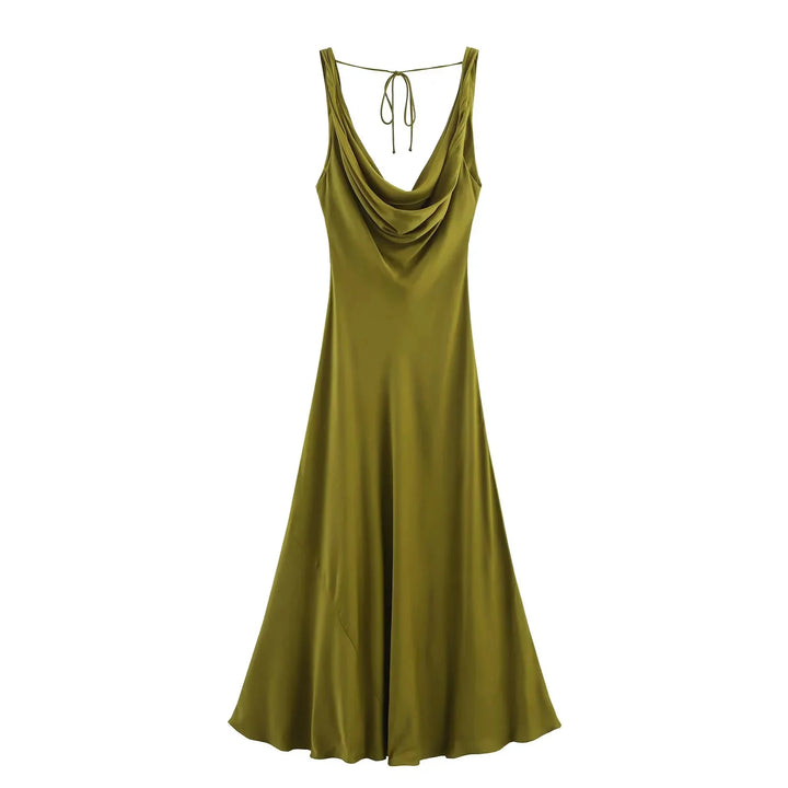 KONDALA 2026 Spring Butter Yellow Dress For Women