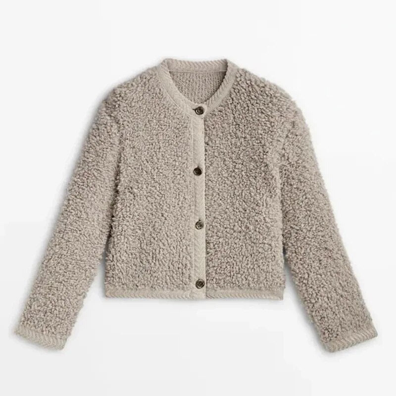 Veda | Elegancki i modny płaszcz pluszowy dla kobiet
