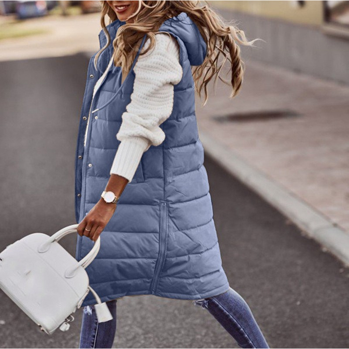 Wednesday | Gilet long chaud pour l’hiver pour femme
