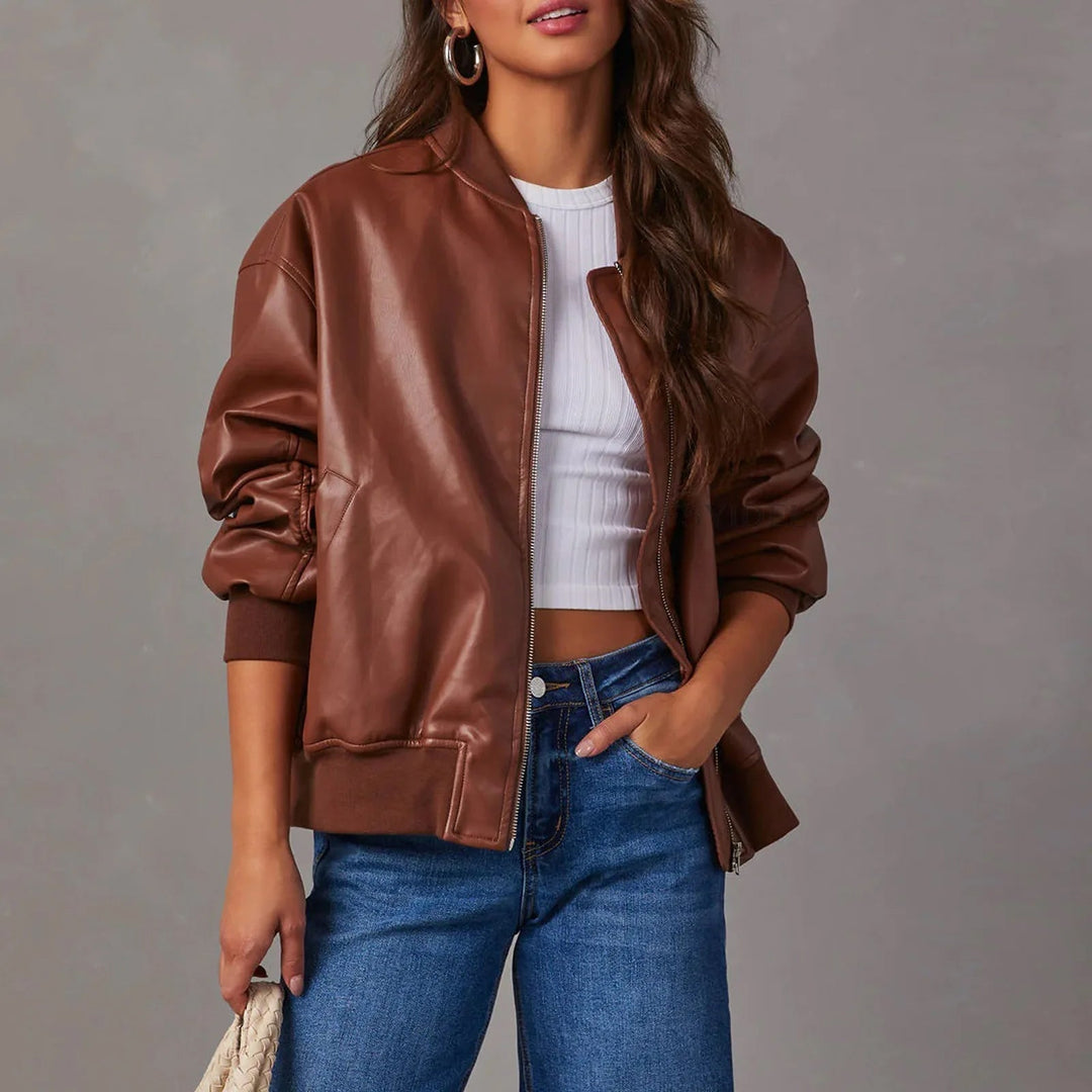 Indigo | Damska kurtka typu bomber oversize