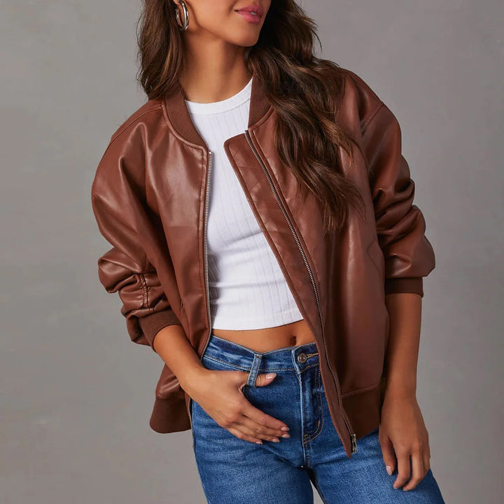 Indigo | Damska kurtka typu bomber oversize