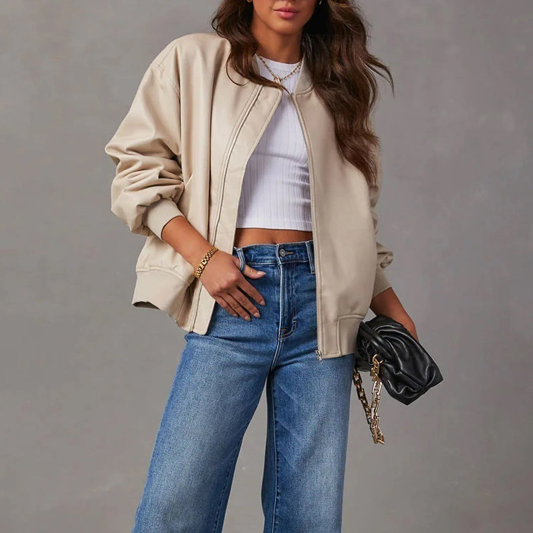 Indigo | Damska kurtka typu bomber oversize