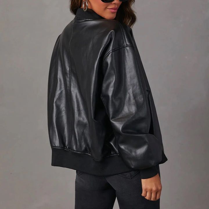Indigo | Damska kurtka typu bomber oversize
