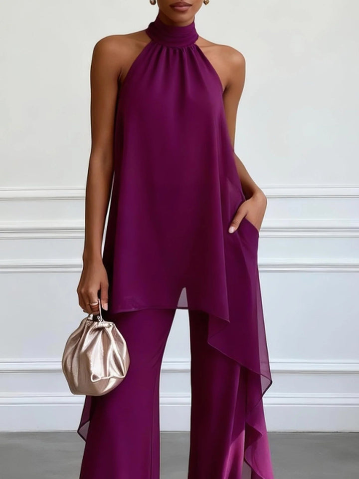 Oliwia - Top Halter i Spodnie