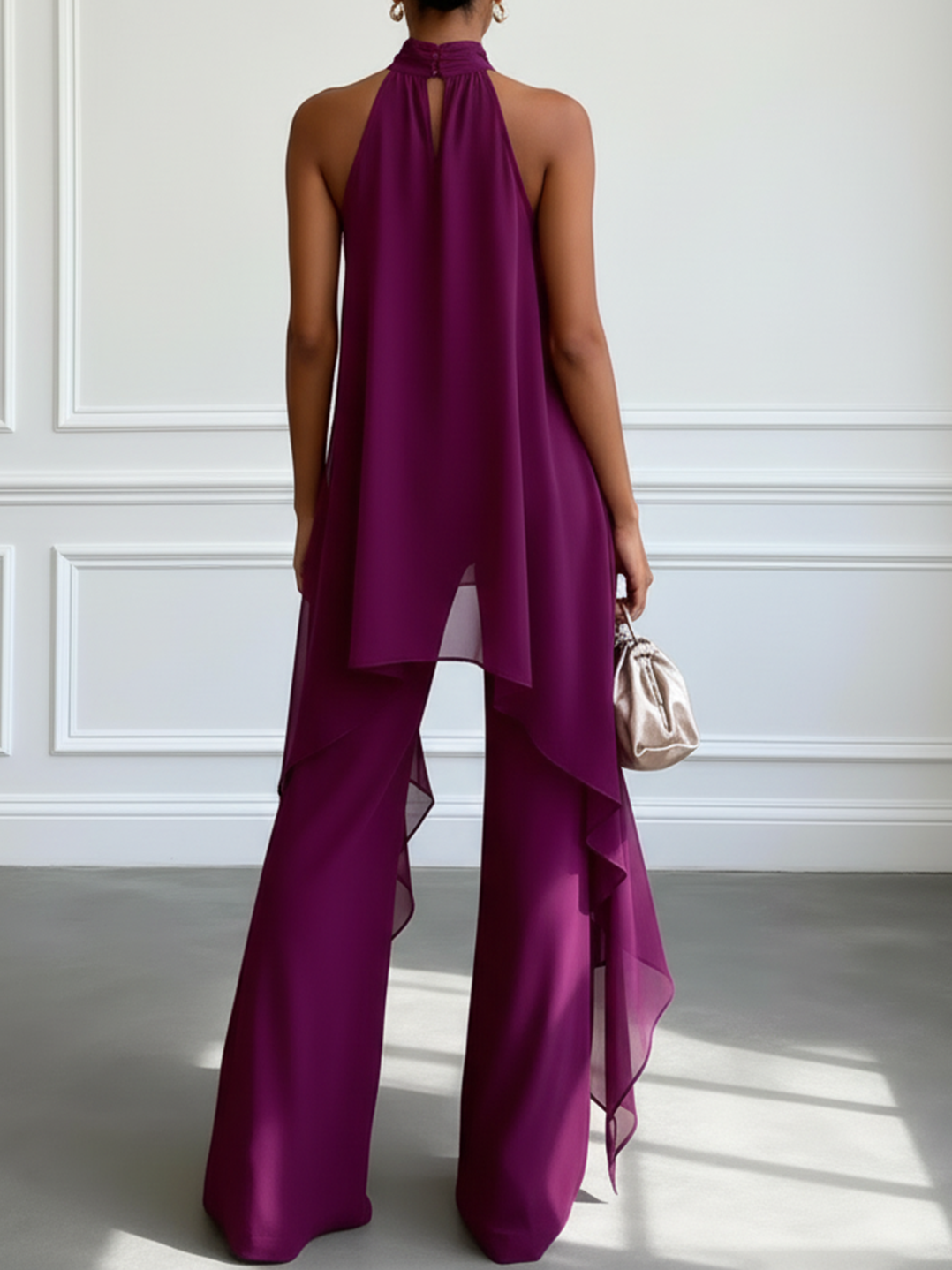 Oliwia - Top Halter i Spodnie