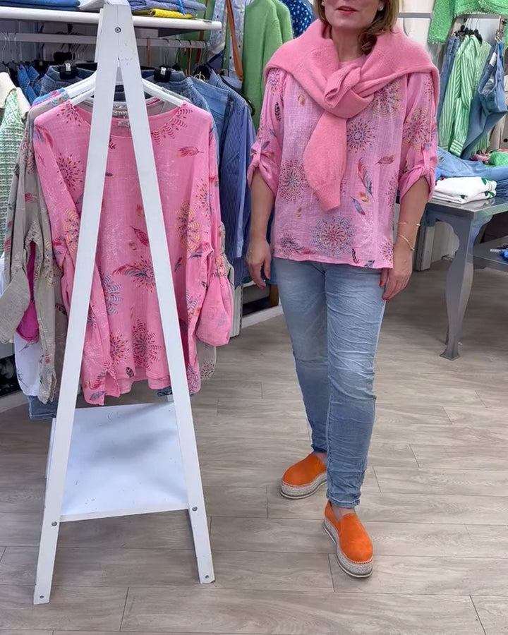 T-shirt z długim rękawem z nadrukiem