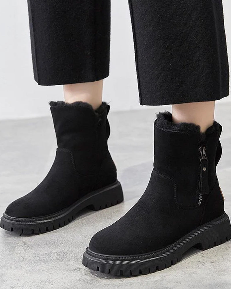 Bottes D’Hiver Pour Femme Avec Doublure En Polaire