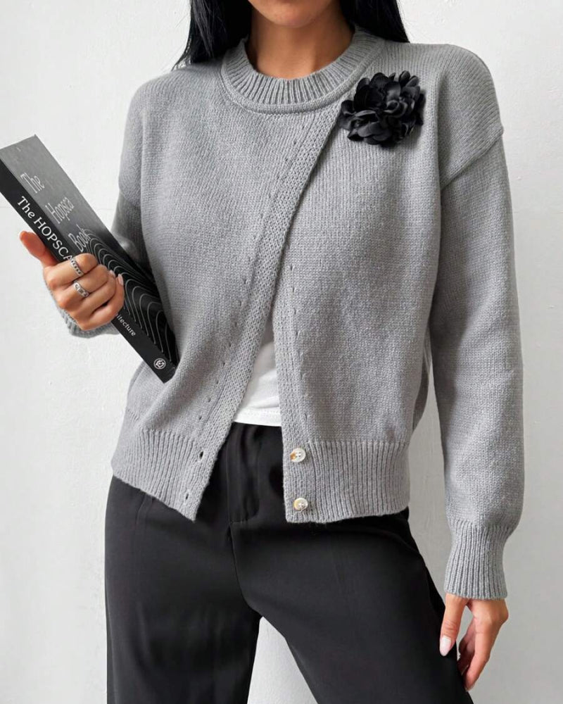 Pull Tendance Avec Ourlet Fendu
