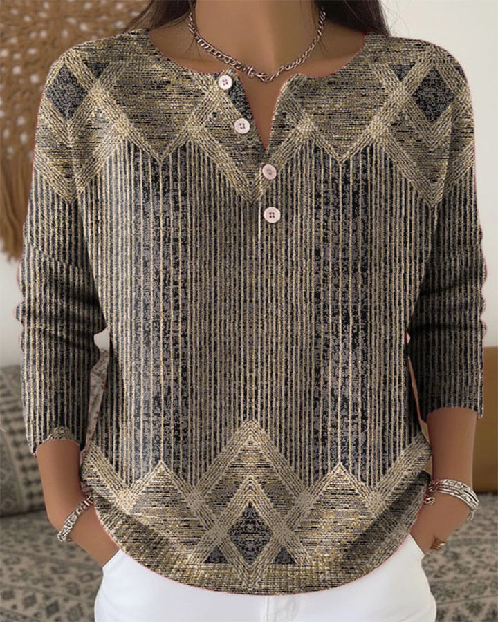 Elegancki sweter retro zapinany na guziki
