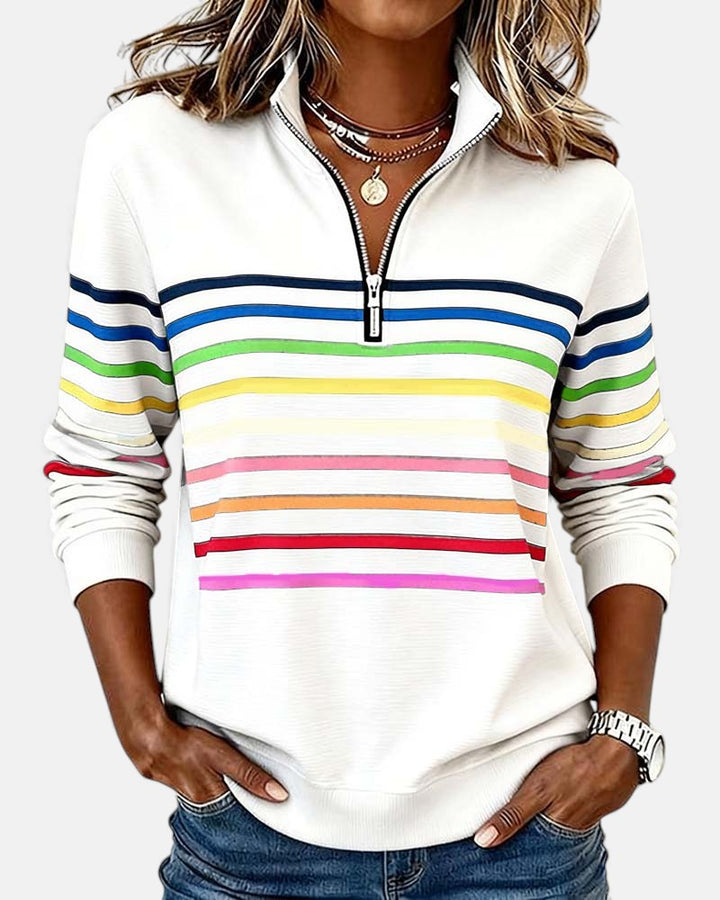 Pull rayé femme