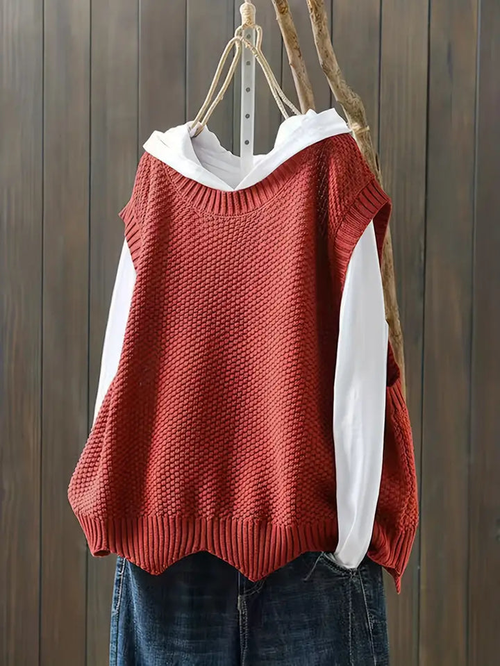 Lilith | Pull ras du cou sans manches pour femme