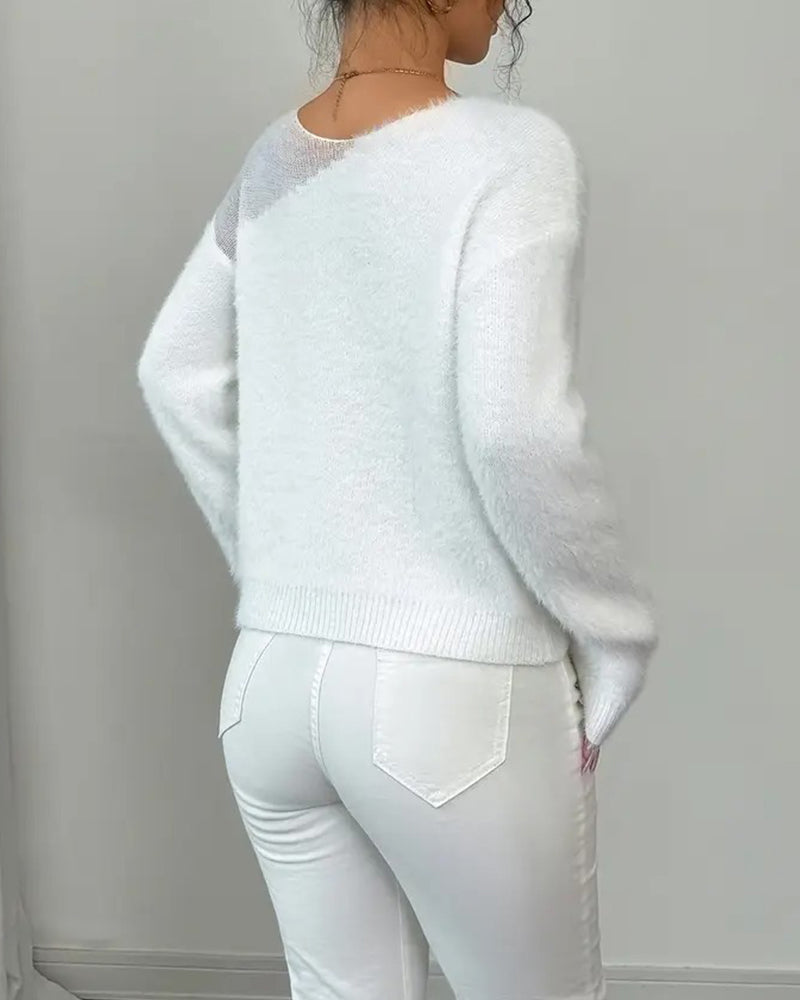 Pull à manches longues tendance