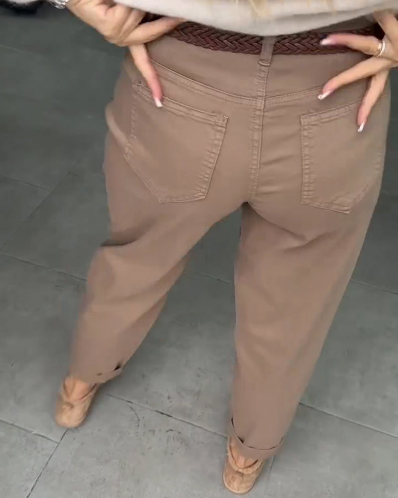 Modne spodnie cargo w stylu casual