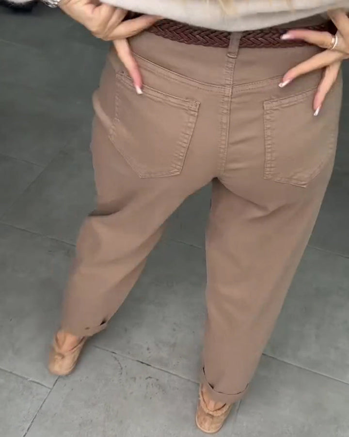 Modne spodnie cargo w stylu casual
