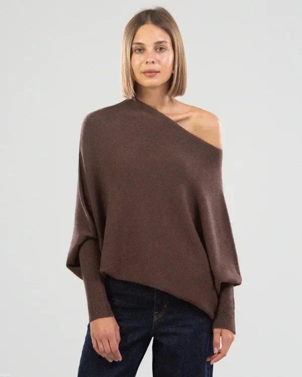 Amaris | Damski sweter oversize z kołnierzem typu golf
