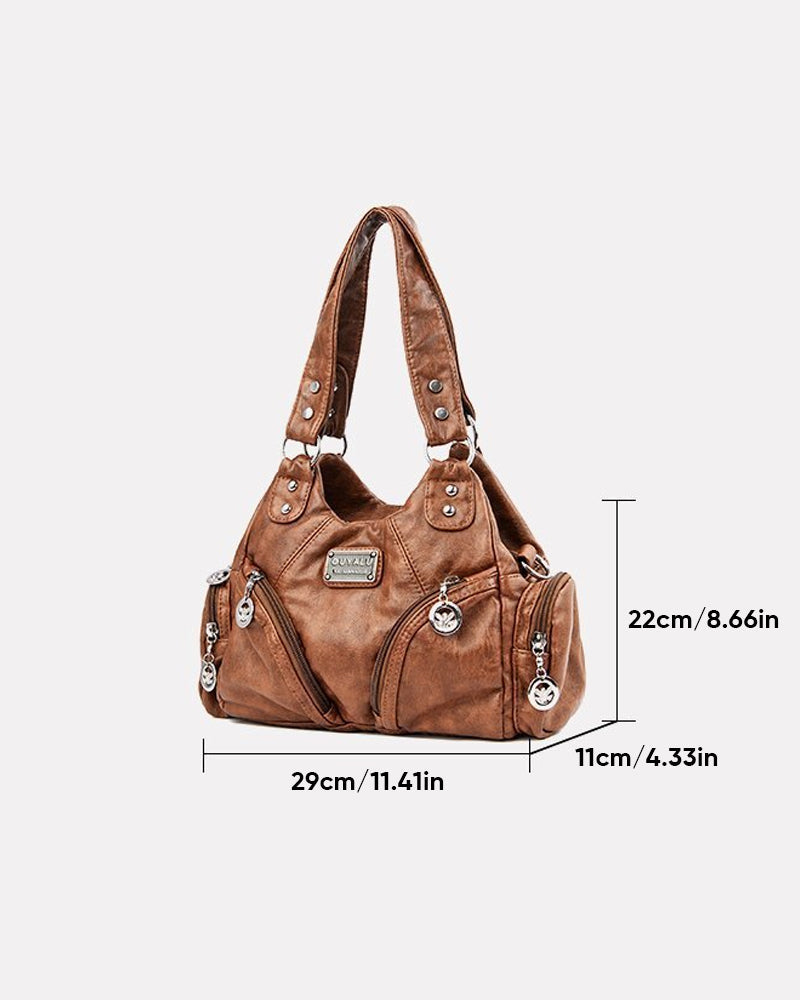 Skórzana torebka typu messenger w stylu vintage