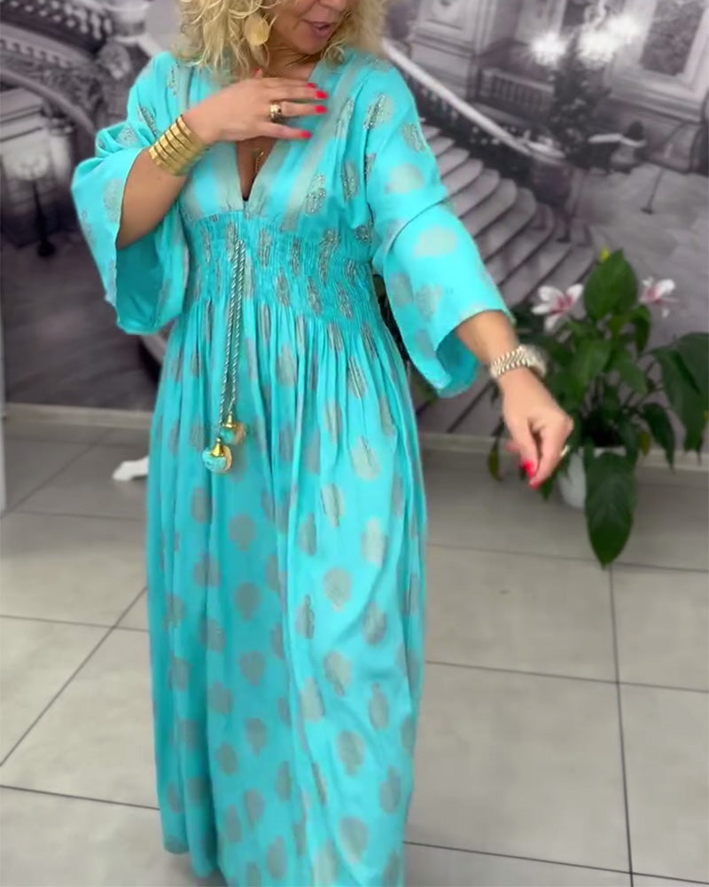 Robe Ample Imprimé Vacances Taille Maxi
