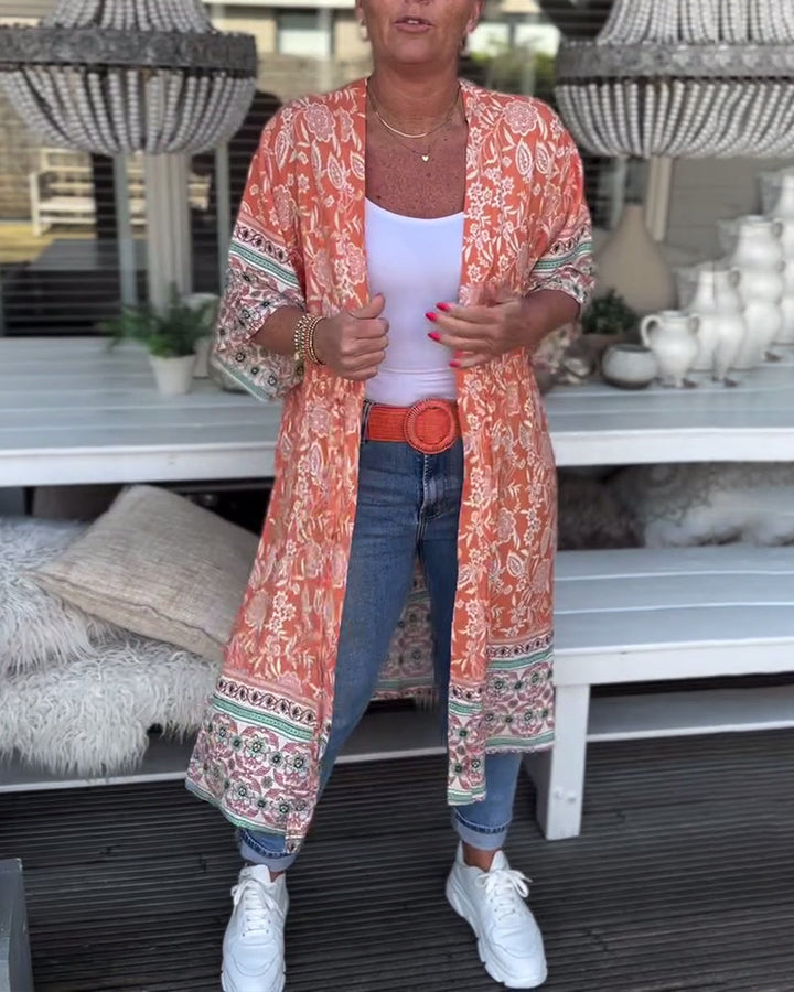 Manteau de plage de vacances imprimé à la mode