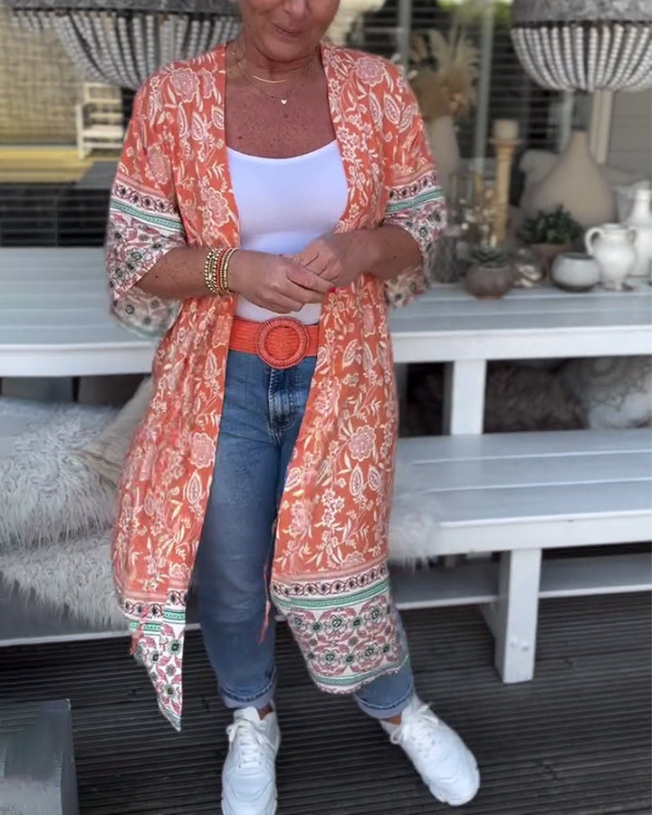 Manteau de plage de vacances imprimé à la mode