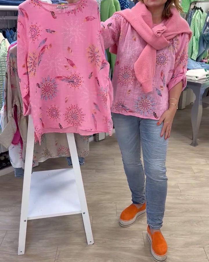 T-shirt z długim rękawem z nadrukiem