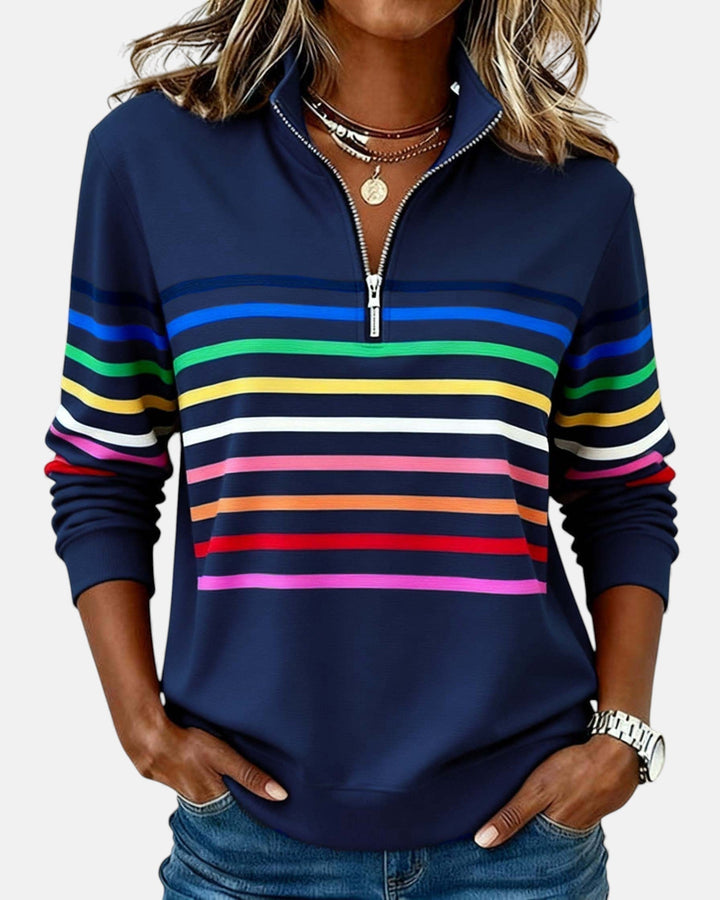 Pull rayé femme