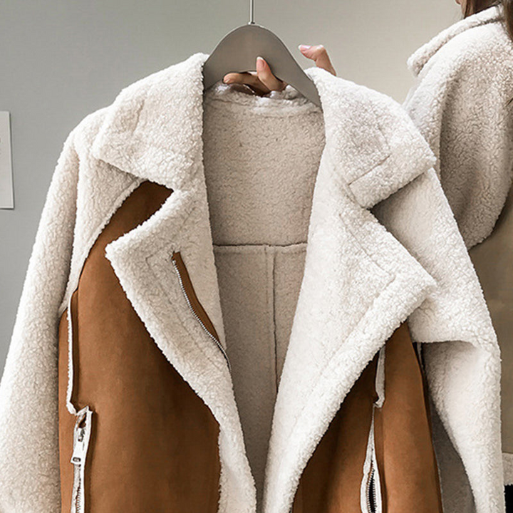 Valeria | Manteau en peluche oversize et élégant pour femme