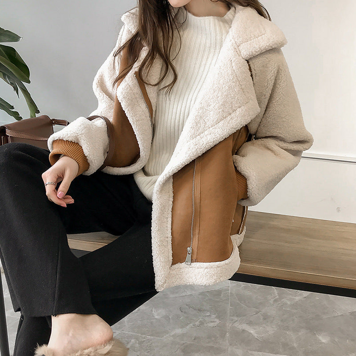 Valeria | Manteau en peluche oversize et élégant pour femme