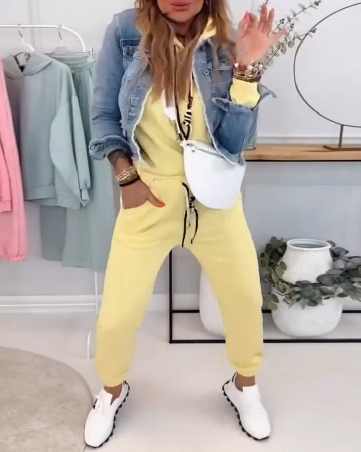 Costume Deux-Pièces Style Street Sweat Sport