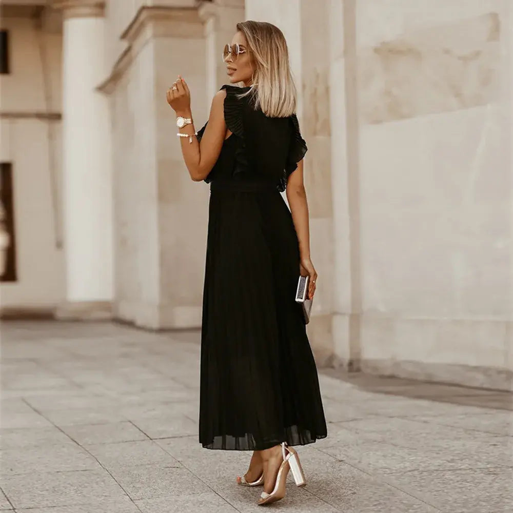 Robe maxi à volants élégants pour femmes – Soraya