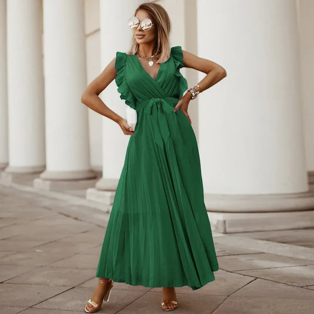 Robe maxi à volants élégants pour femmes – Soraya